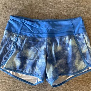 lululemon tie dye running shorts